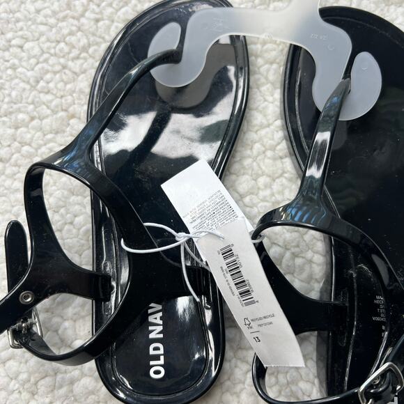 Old Navy Black Thong Sandals Girls 13 - Picture 5 of 5